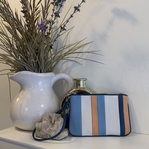 Coach leather multi- stripe wallet
